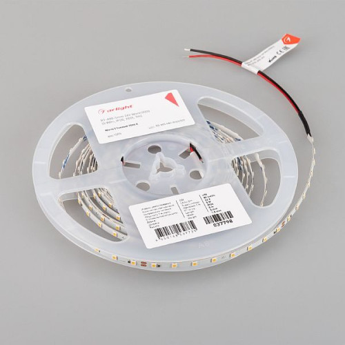 Светодиодная Лента RT-A80-5mm 24V Warm3500 (5 W/m, IP20, 2835, 5m) (Arlight, Открытый)