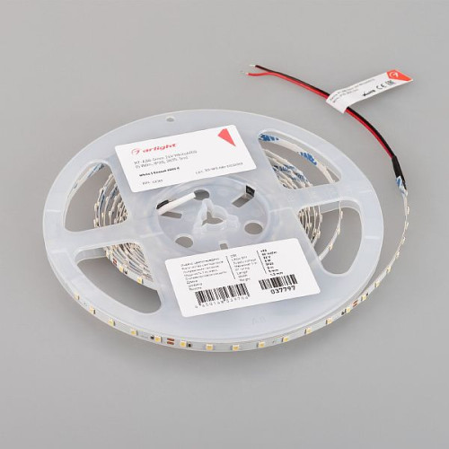 Светодиодная Лента RT-A80-5mm 24V White6000 (5 W/m, IP20, 2835, 5m) (Arlight, Открытый)