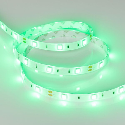 Светодиодная Лента RTW 2-5000SE 12V Green (5060, 150 LED, LUX) (Arlight, 7.2 Вт/м, IP65)