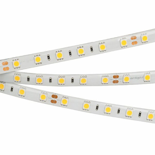 Светодиодная Лента RTW 2-5000SE 24V Cool 2x (5060, 300 LED, LUX) (Arlight, 14.4 Вт/м, IP65)
