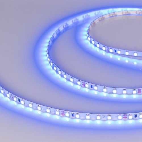 Светодиодная Лента RT 2-5000 24V Blue 5mm 2x (3528, 600 LED, LUX) (Arlight, 9.6 Вт/м, IP20)