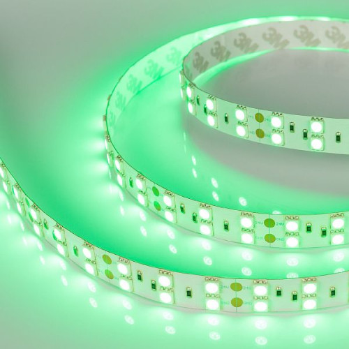 Светодиодная Лента RT 2-5000 24V Green 2x2 (5060, 600 LED, LUX) (Arlight, 28.8 Вт/м, IP20)