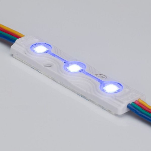 Светодиодный Модуль герметичный ARL-ORION-R07-12V RGB (5050, 3 LED) (Arlight, Закрытый)
