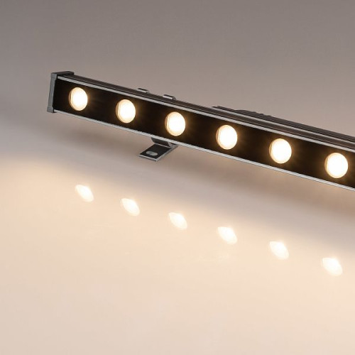 Светодиодный прожектор AR-LINE-500S-9W-220V Warm (Grey, 30 deg) (Arlight, IP65 Металл, 3 года)