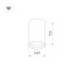 Корпус SP-POLO-SURFACE-R65 (WH, 1-3, 200mA) (Arlight, IP20 Металл, 5 лет)