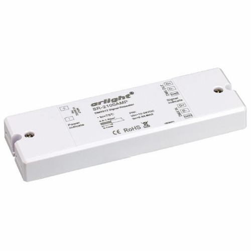 Усилитель DMX-сигнала SR-2100AMP (12-24V, 1CH) (Arlight, IP20 Пластик, 3 года)