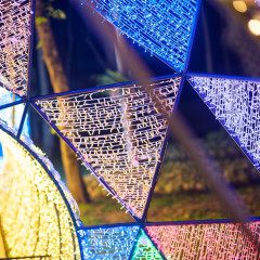 Светодиодная гирлянда ARD-STRING-PRO-10000-WHITE-100LED-FLASH WARM (230V, 7W) (Ardecoled, IP65)