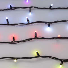 Светодиодная гирлянда ARD-STRING-PRO-10000-BLACK-100LED-MILK-LIVE RGB-DMX (24V, 10W) (Ardecoled, IP65)