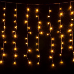 Светодиодная гирлянда занавес теплый белый 1,5*1м IP20 200-001