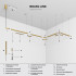 Brass Line Трековый поворотный светильник 10W 3000K латунь 85525/01