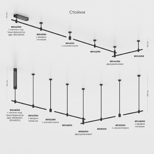 Esthetic Magnetic Набор для подвеса h1200mm (без питания) 85155/00