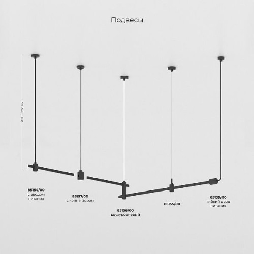 Esthetic Magnetic Набор для подвеса h1200mm (без питания) 85155/00