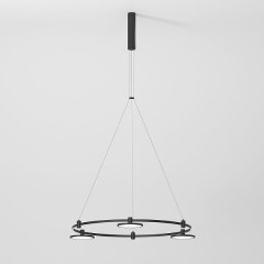 Esthetic Magnetic Шинопровод с тросовыми креплениями Round черный 800 Ø 85138/00