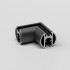 Mini Magnetic Коннектор угловой для накладного шинопровода Round черный 85215/00