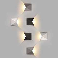 Batterfly белый уличный настенный светодиодный светильник 1517 TECHNO