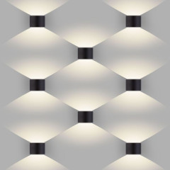 Blade черный уличный настенный светодиодный светильник 1518 TECHNO LED
