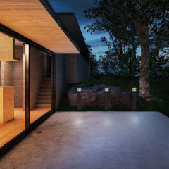 Ландшафтный светильник IP54 1550 TECHNO черный