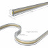 Лента светодиодная 220V 9,3W 288Led COB IP65 6500 холодный белый, 50 м 95001/02