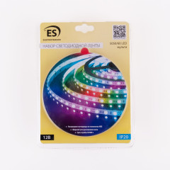 Набор светодиодной ленты Набор светодиодной ленты 12V 14,4W 60Led 5050 IP20 RGB, 5м