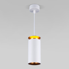 Подвесной светодиодный светильник 9+4W 4200К белый матовый/золото DLS021