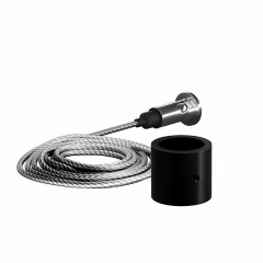 Подвесной трос для круглого гибкого неона Full light черный (2м) FL 2830 черный