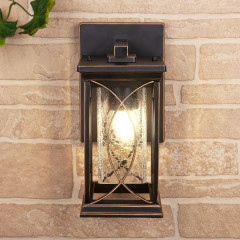 Spica D черное золото Настенный уличный светильник IP33 GL 1026D