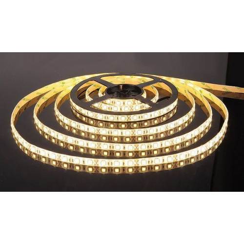 Светодиодная лента Лента светодиодная 12V 14,4W 60Led 5050 IP65 теплый белый, 5м