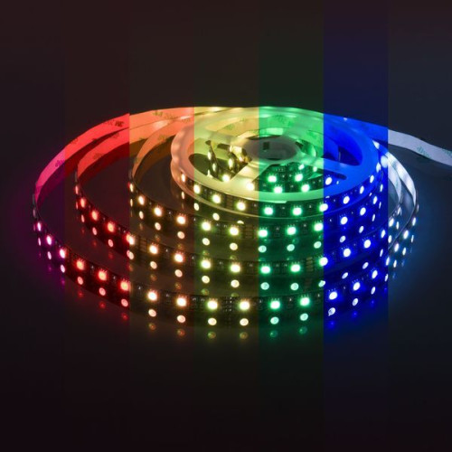 Светодиодная лента Лента светодиодная 24V 14,4W 60Led 5050 IP20 RGB, Black, 5м