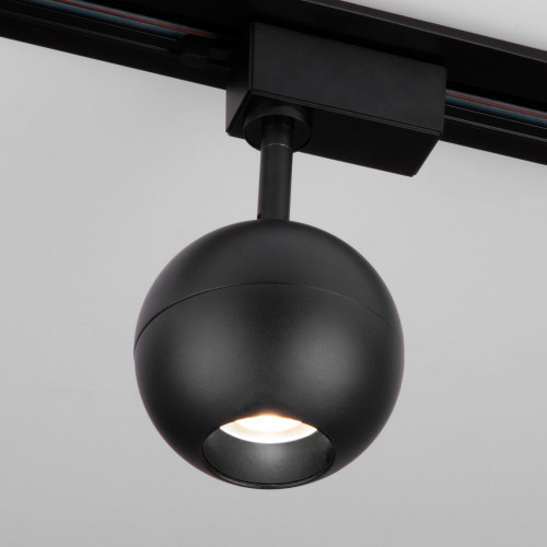 Трековый светодиодный светильник для однофазного шинопровода Ball Черный 12W 4200K LTB77