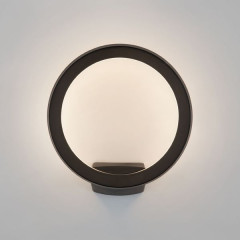 Уличный настенный светодиодный светильник Ring IP54 1710 TECHNO LED черный