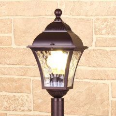 Apus F шоколад уличный светильник на столбе IP44 GL 1009F