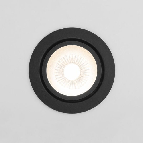 Встраиваемый светодиодный светильник 7W 3000K BK/BK черный/черный 15267/LED