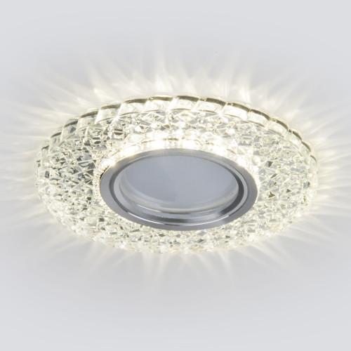 Встраиваемый точечный светильник с LED подсветкой 2235 MR16 CL прозрачный