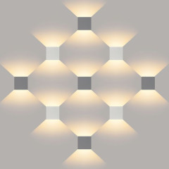 Winner серый уличный настенный светодиодный светильник 1548 TECHNO LED