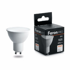 Лампа светодиодная Feron.PRO LB-1606 GU10 6W 6400K , 38088