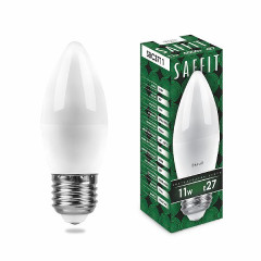 Лампа светодиодная SAFFIT SBC3711 Свеча E27 11W 4000K , 55135