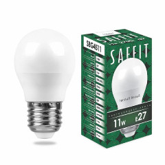 Лампа светодиодная SAFFIT SBG4511 Шарик E27 11W 2700K , 55137
