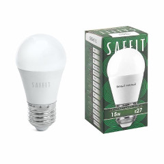 Лампа светодиодная SAFFIT SBG4515 Шарик E27 15W 2700K , 55212