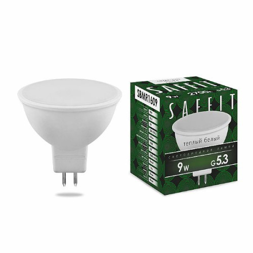 Лампа светодиодная SAFFIT SBMR1609 MR16 GU5.3 9W 2700K , 55084