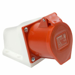 Розетка стационарная ST-124 32А 380В 3P+PE IP44, RST32-124-44, Stekker , 49436