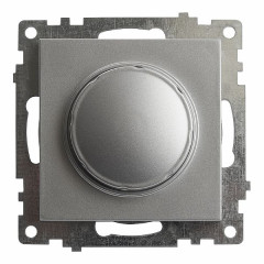 Выключатель диммирующий TRIAC(механизм), STEKKER GLS10-7106-03, 250V, 500W, серия Катрин, серебро , 39587