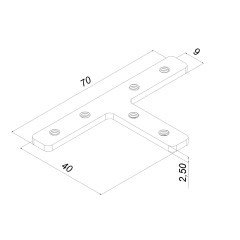 T-образный соединитель для профиля