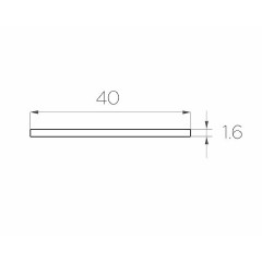 Алюминиевая пластина для ленты LC-AP-01640-2 anod