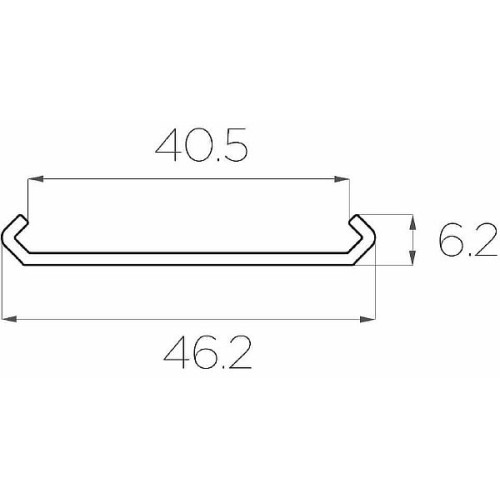 Крепежная планка LC-LP-0646 для профиля (LC-LP-7363-2)