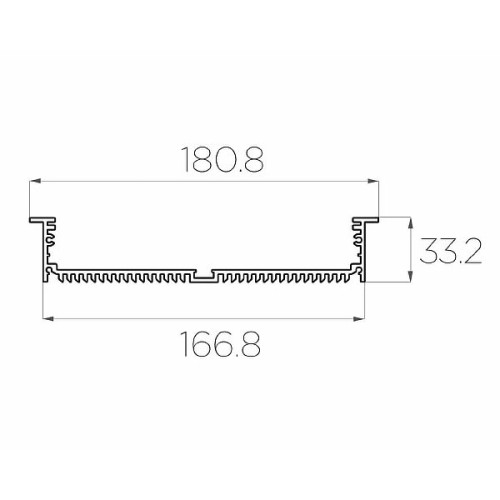 Профиль врезной алюминиевый LC-LPV-32180-2 Anod