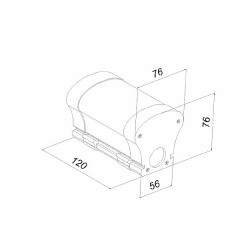 Светодиодный светильник Грибок 10 Вт IP65 6000К опал 120x76x76