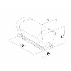 Светодиодный светильник Грибок 15 Вт IP65 3000К опал 180x76x76