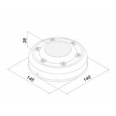 Светодиодный светильник круглый антивандальный Таблетка 8 Вт IP65 4000К диам. 146x146x38