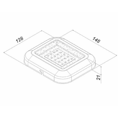 Светодиодный светильник Медуза 10 Вт IP20 3000К 148x128x21