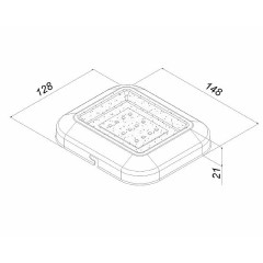 Светодиодный светильник Медуза 6 Вт IP20 3000К 148x128x21